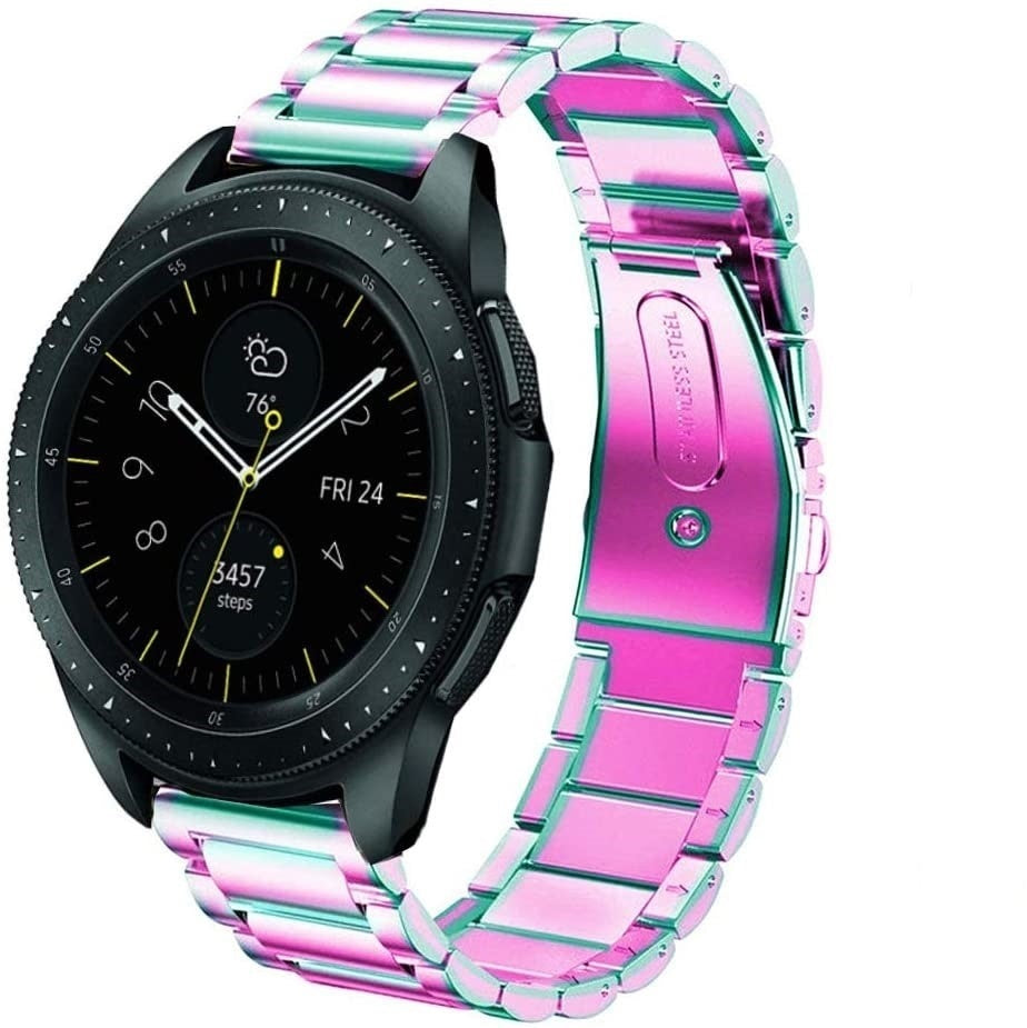 Samsung Galaxy Watch stalen band 41mm / 42mm (regenboog)