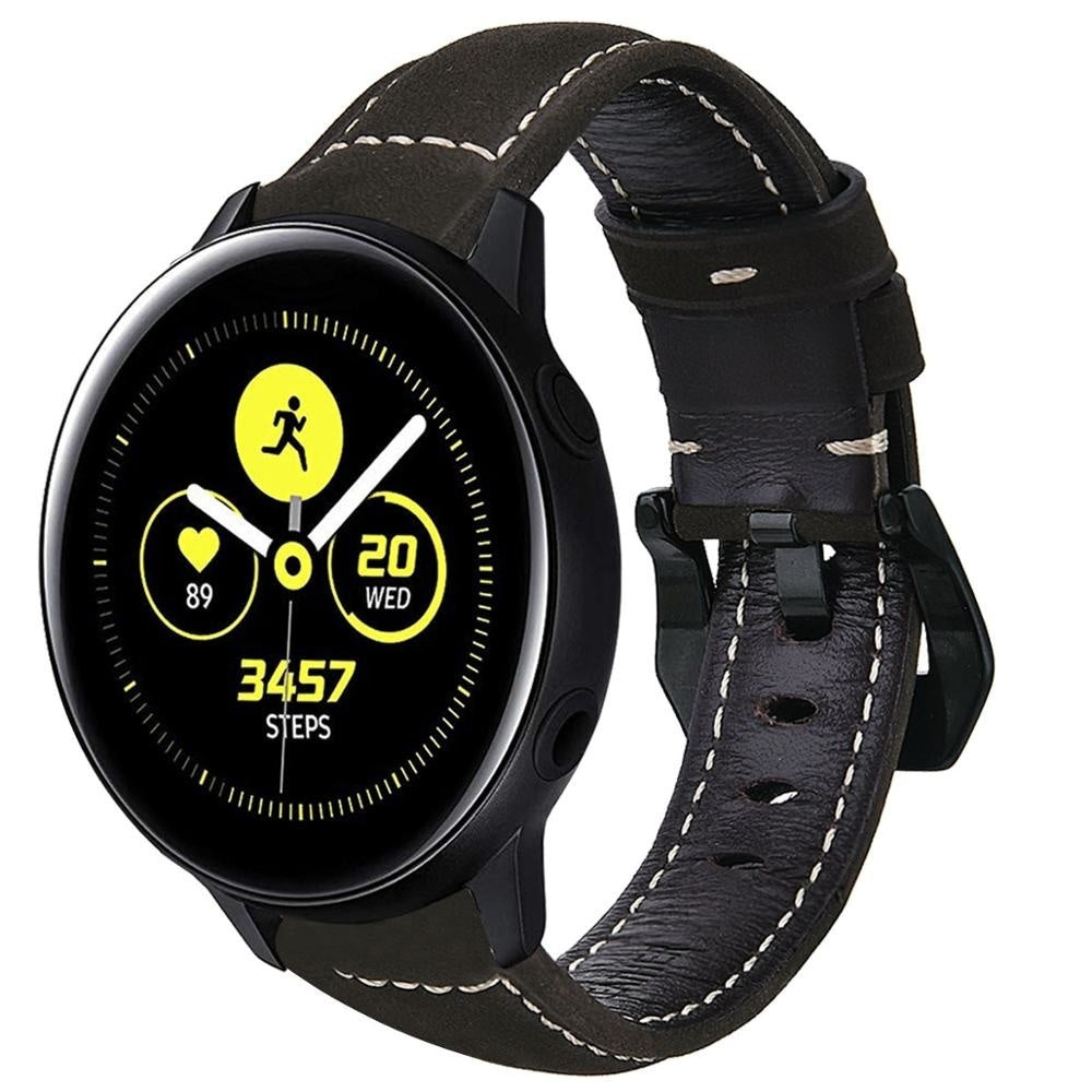 Samsung Galaxy Watch Active(2) leren bandje (zwart)