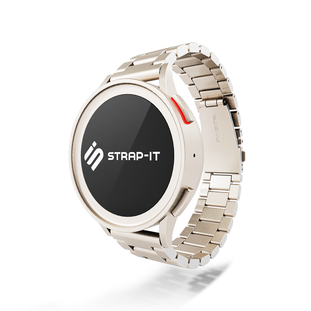 Garmin Forerunner 265s stalen band (sterrenlicht)