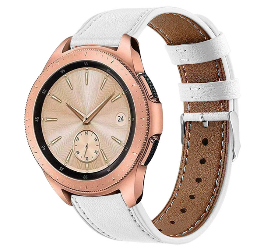 Samsung Galaxy Watch 42mm bandje leer (wit)