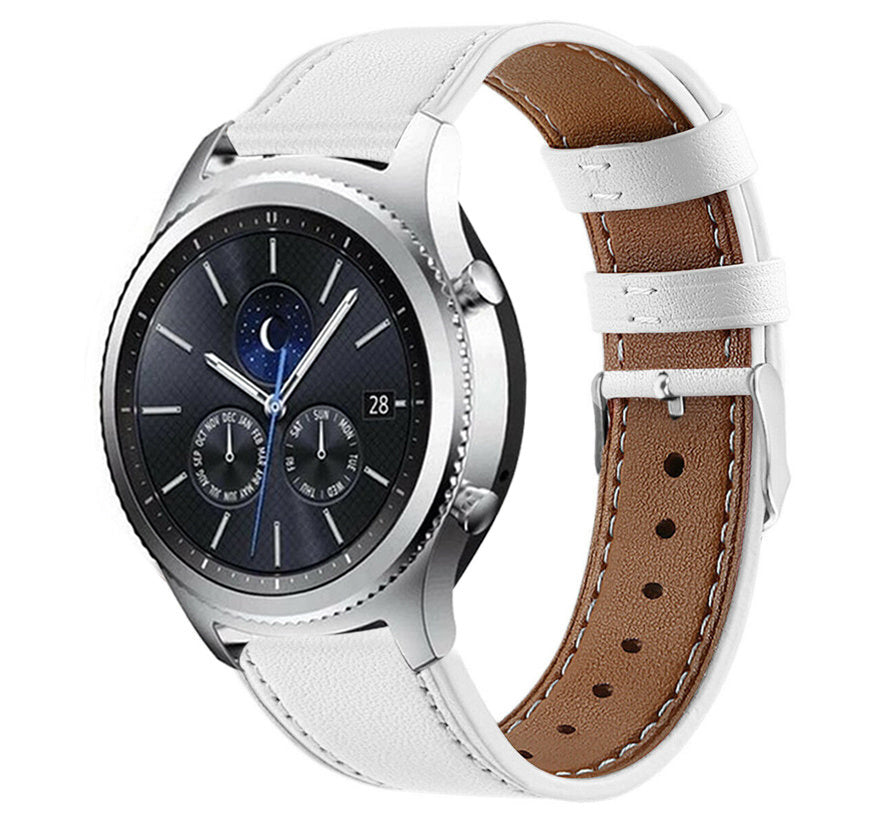 Samsung Gear S3 bandje leer (wit)