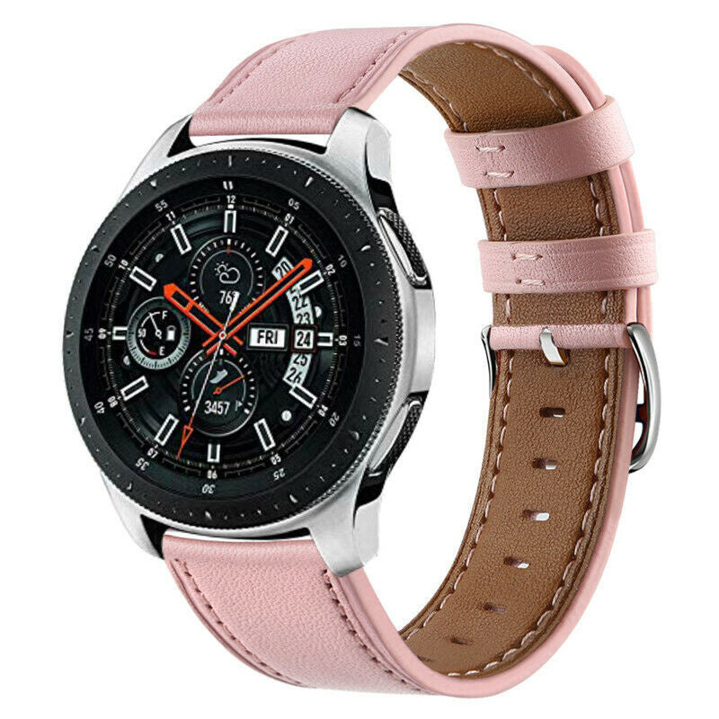 Samsung Galaxy Watch 46mm bandje leer (roze)