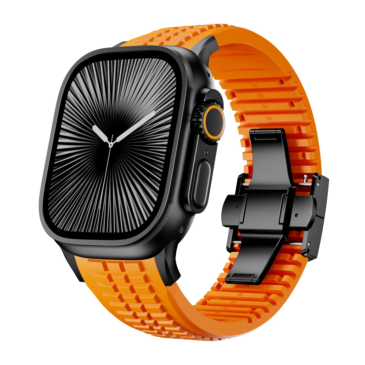 Apple Watch premium silicone band (oranje)