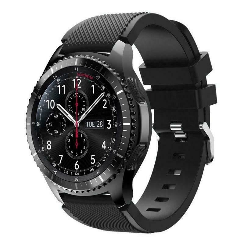 Samsung Gear S3 bandje siliconen - Voor Gear S3 Classic & S3 Frontier - zwart