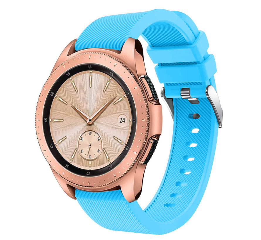 Samsung Galaxy Watch 42mm bandje siliconen (lichtblauw)