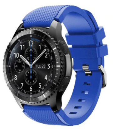 Samsung Galaxy Watch 46mm bandje siliconen (blauw)