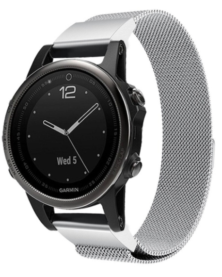 Garmin Fenix 5s / 6s Milanese band (zilver)