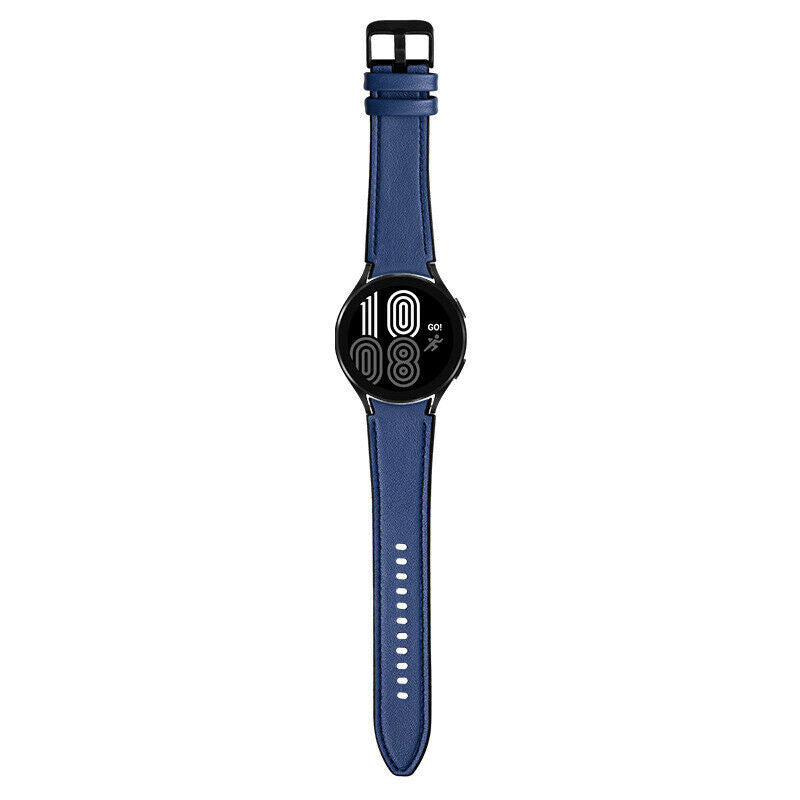 Samsung Galaxy Watch 6 - 40mm hybrid leren bandje (donkerblauw)