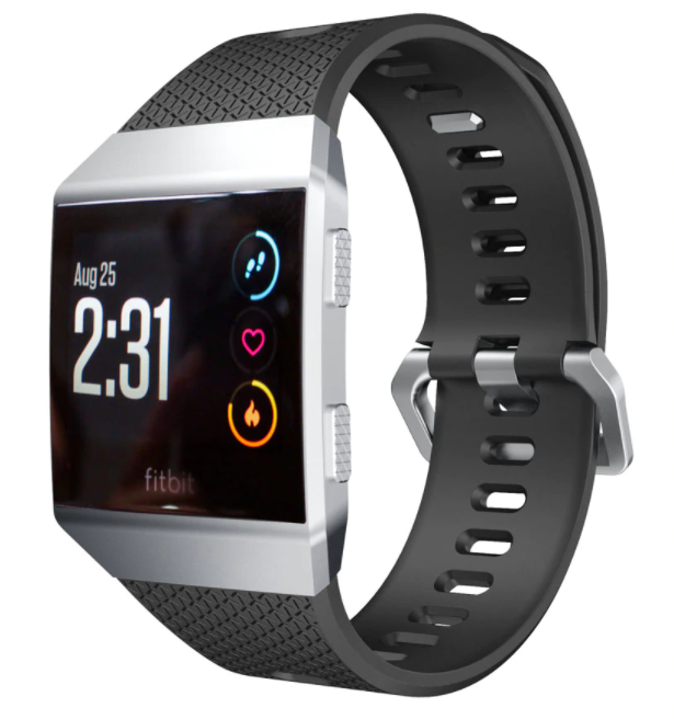 Fitbit Ionic siliconen bandje (zwart)