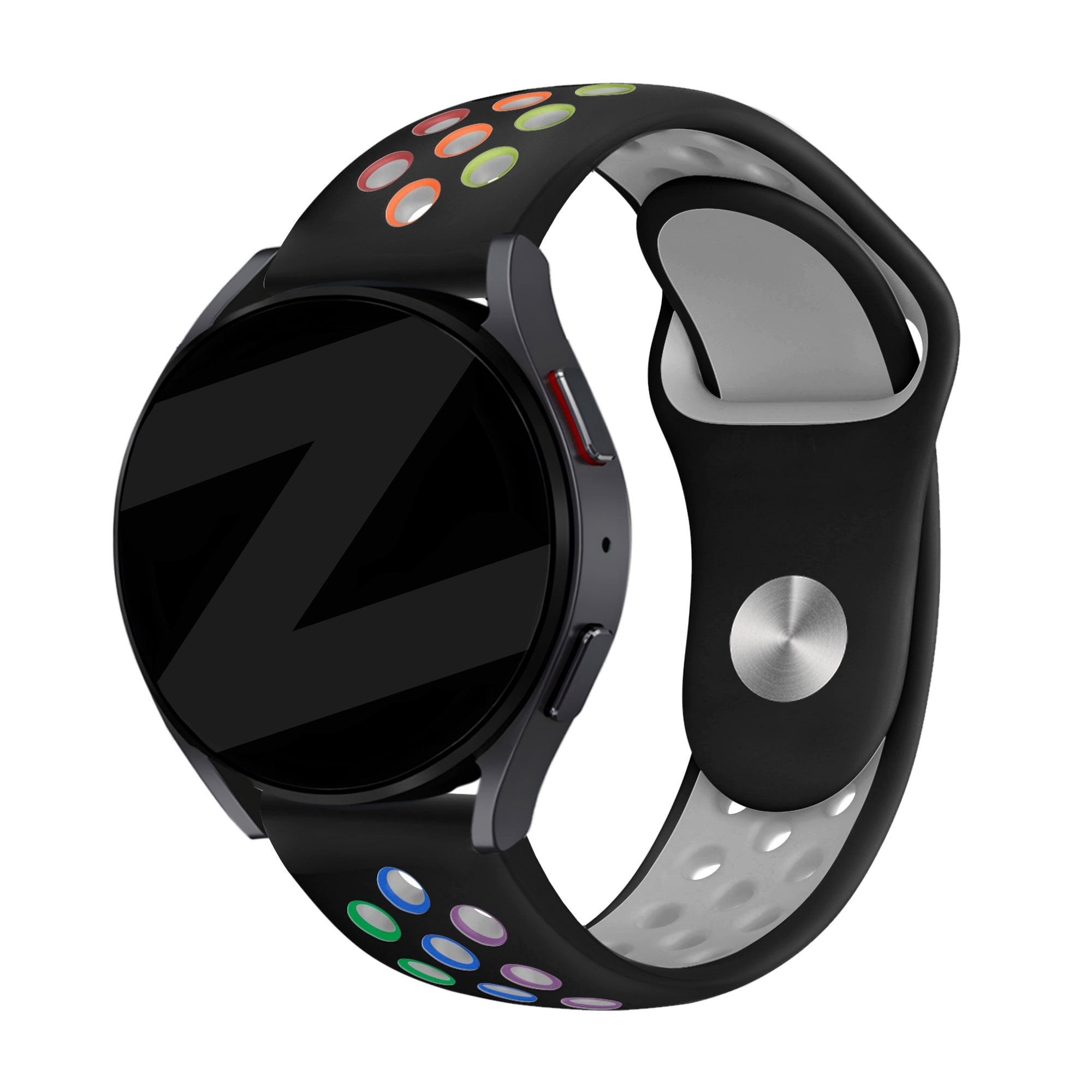 Bandz Coros Apex 42mm sport band 'Deluxe' (zwart/rainbow)