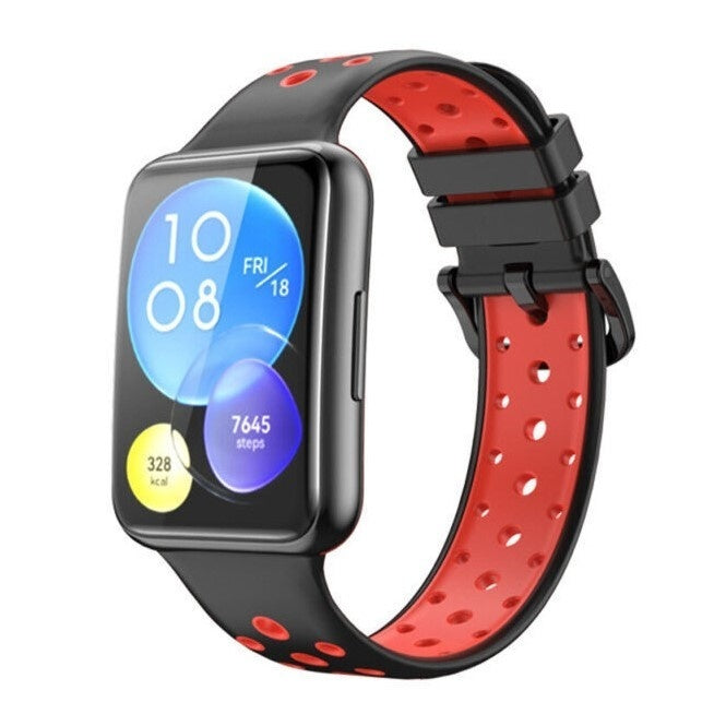 Huawei Watch Fit 2 sport bandje (zwart/rood)