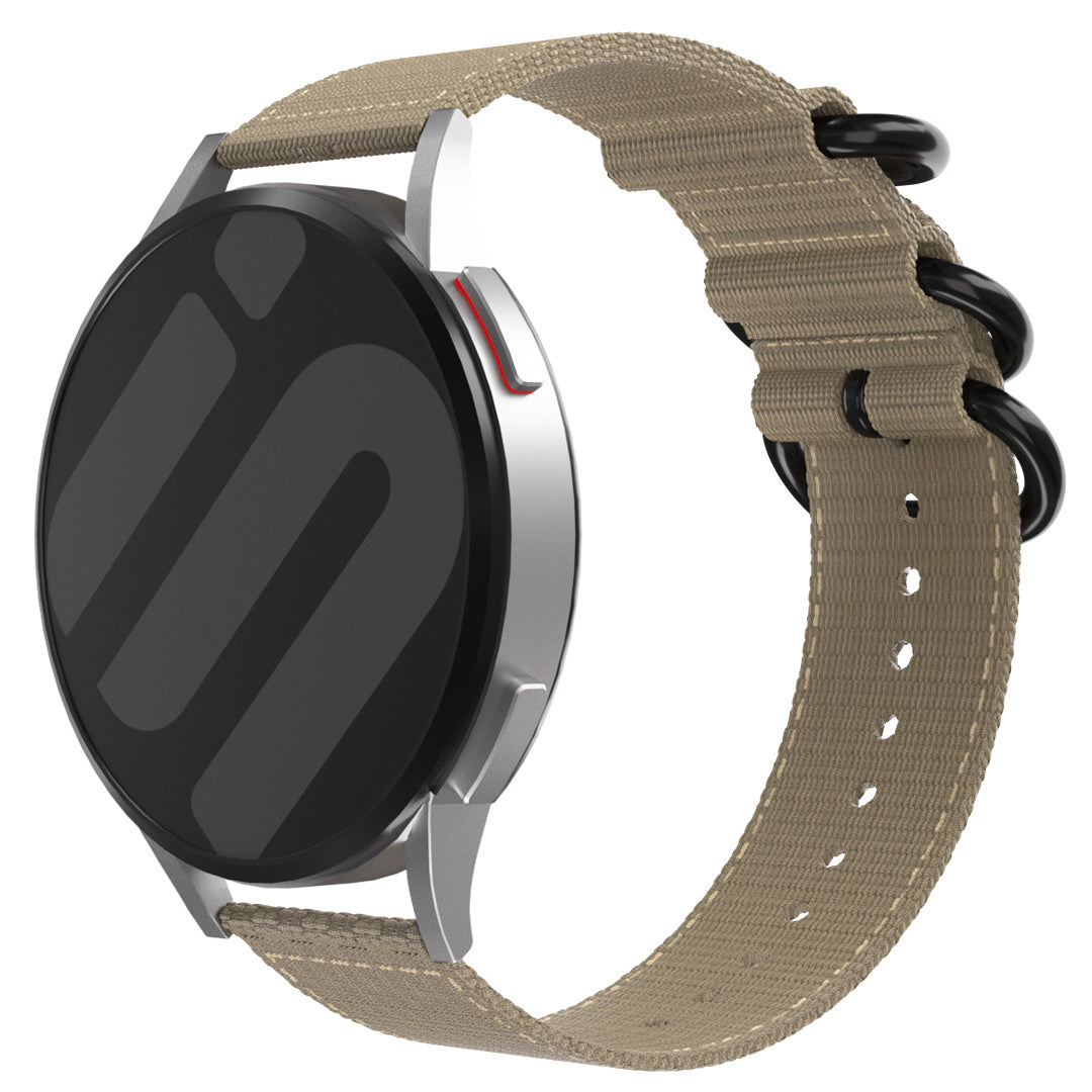 Amazfit Bip 3 (Pro) nylon gesp band (khaki)