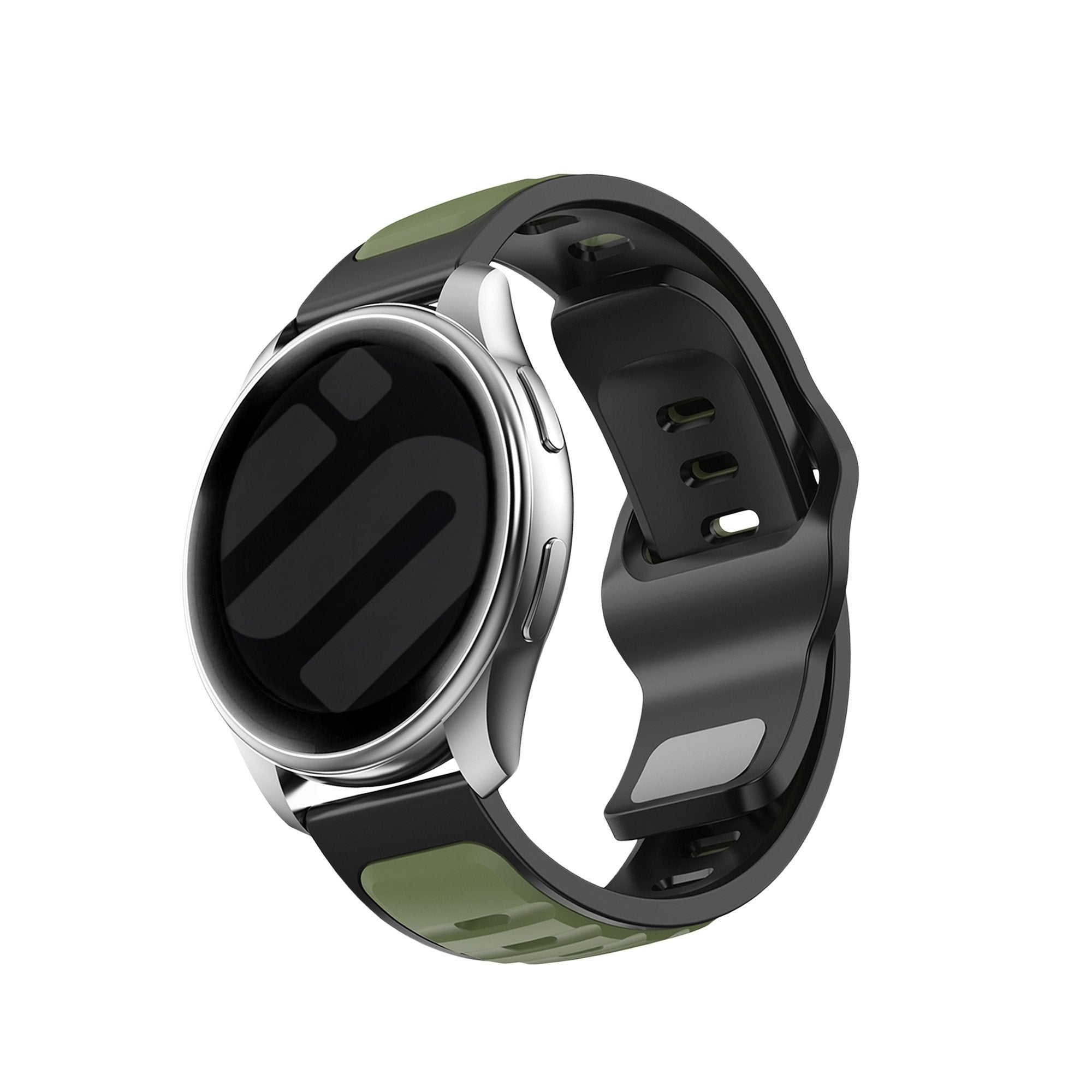 Huawei Watch GT 6 - 46mm outdoor duo siliconen bandje (groen/zwart)