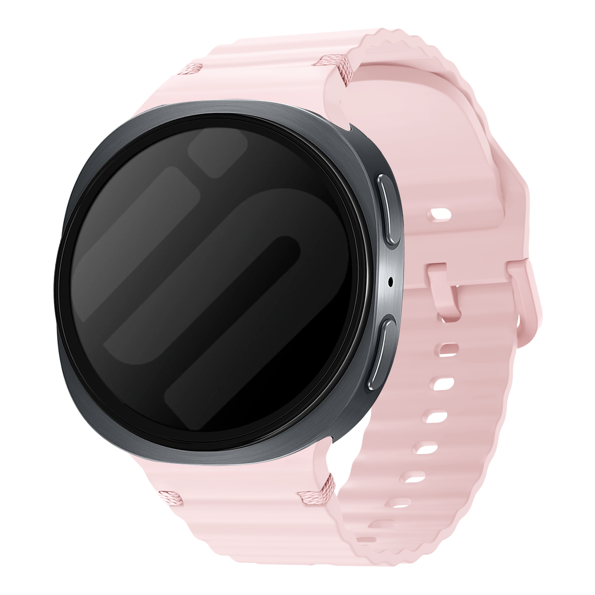Samsung Galaxy Watch 8 - 40mm wave siliconen bandje (roze)