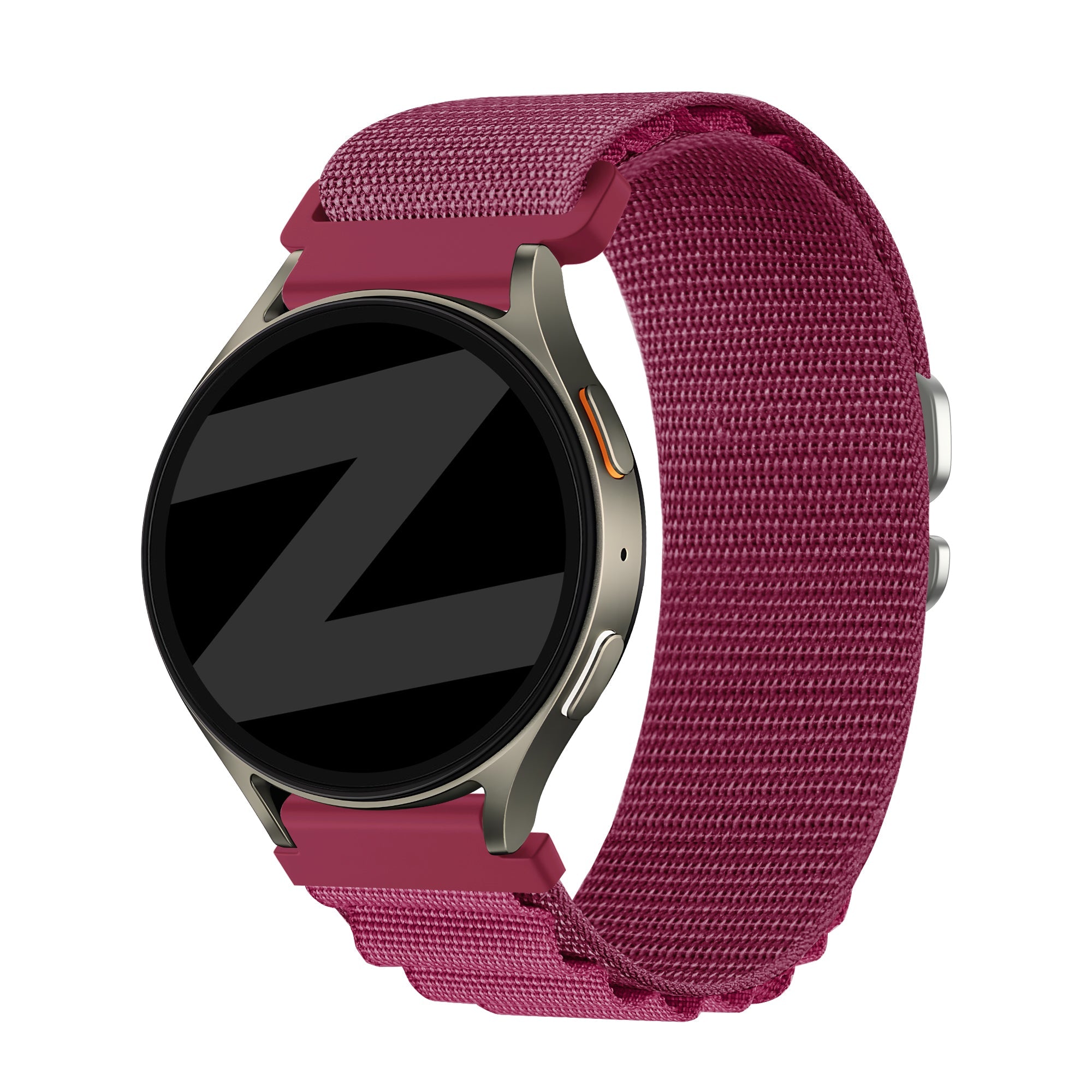 Bandz Samsung Galaxy Watch 7 - 40mm Alpine nylon band (rosé-rood)