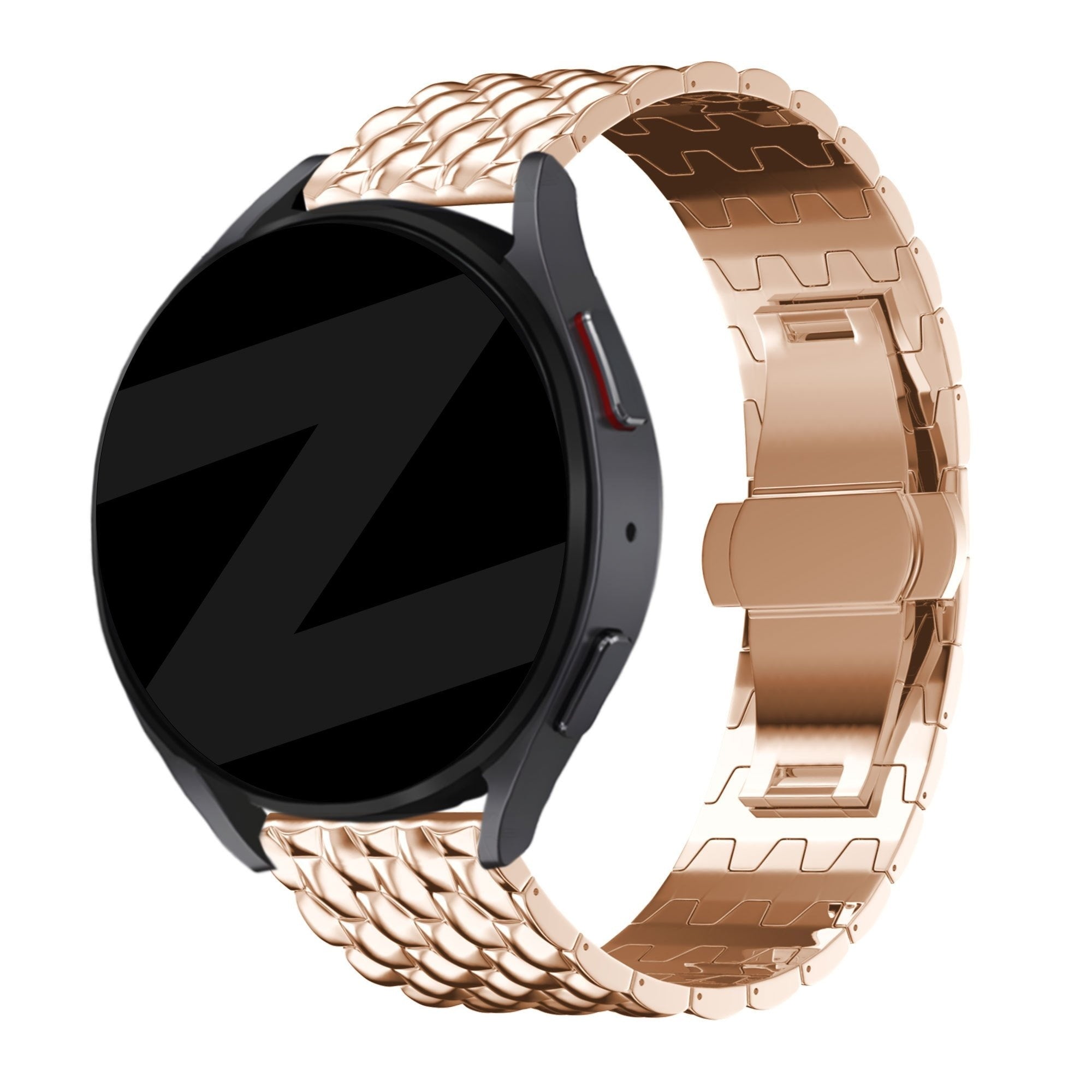 Bandz Coros Apex 42mm stalen band 'Dragon' (rosé goud)