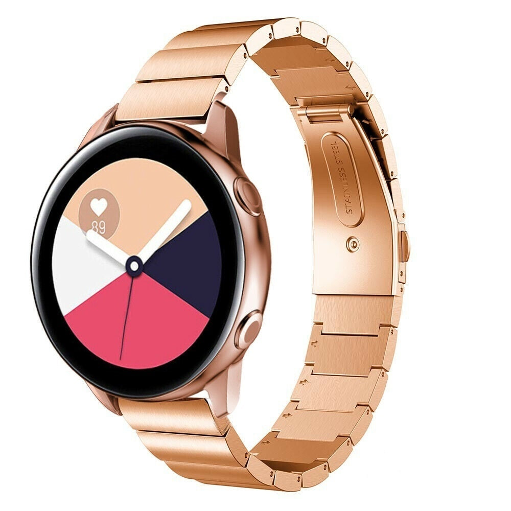 Samsung Galaxy Watch Active / Active2 luxe metalen bandje (rosé goud)