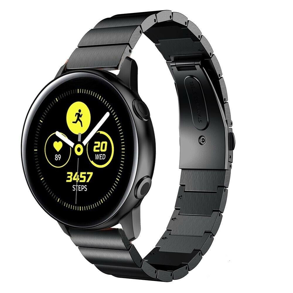 Samsung Galaxy Watch Active / Active2 luxe metalen bandje (zwart)