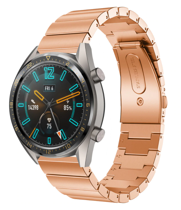 Huawei Watch GT 2 luxe metalen bandje (rosé goud)