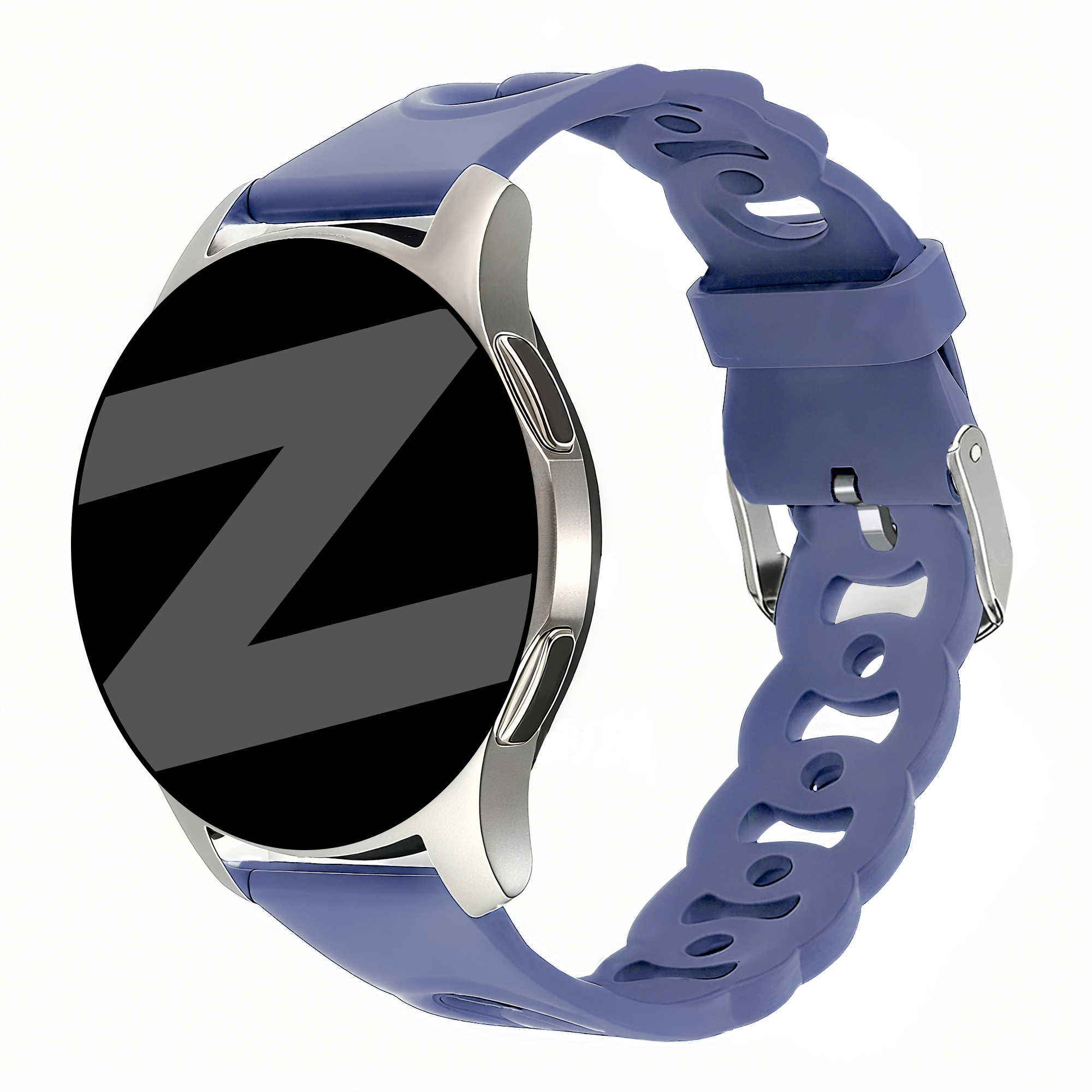 Bandz Samsung Galaxy Watch 7 - 40mm siliconen band 'Chains' (lavendel)