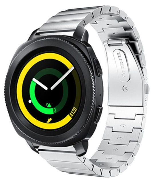 Samsung Gear Sport luxe metalen bandje (zilver)