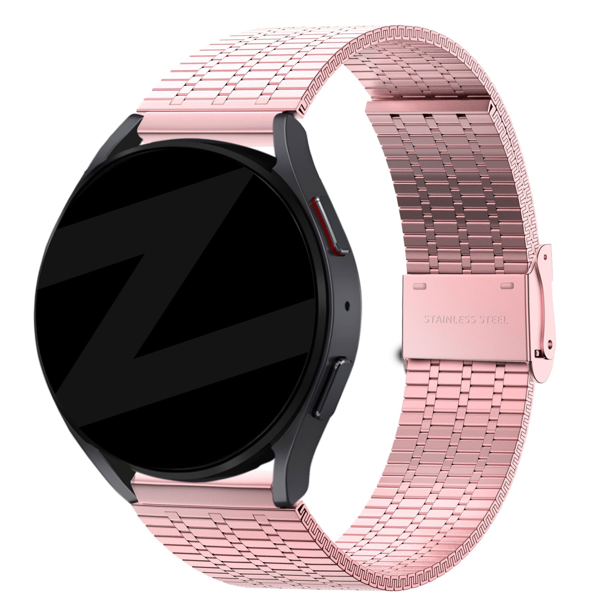 Bandz Garmin Vivomove HR verstelbare stalen band (roze)