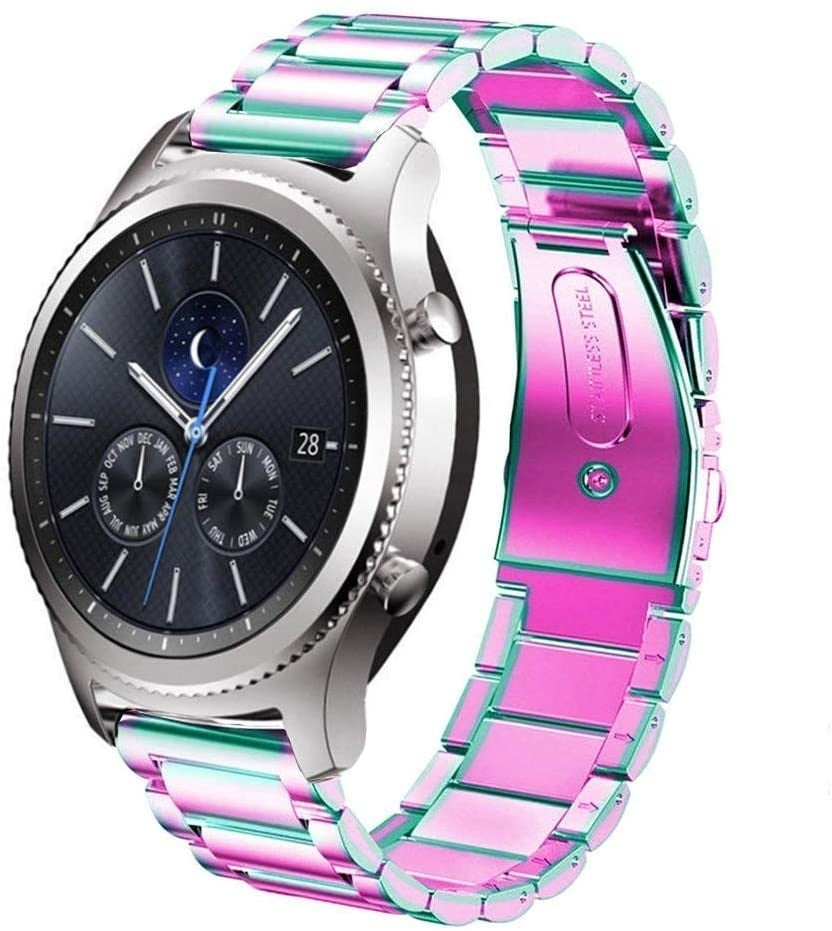 Samsung Gear S3 Classic & Frontier stalen band (regenboog)