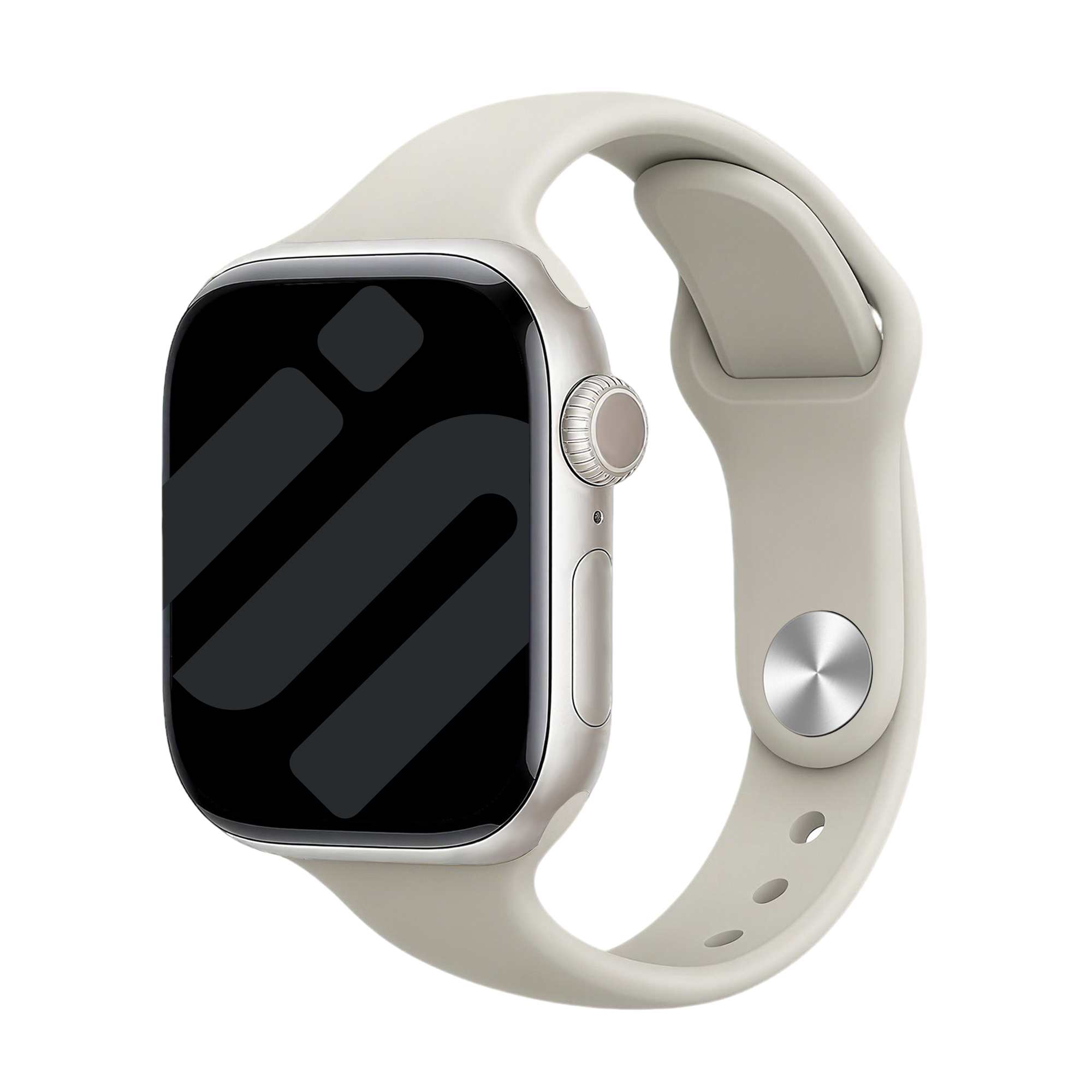 Apple Watch slimfit siliconen band (sterrenlicht)