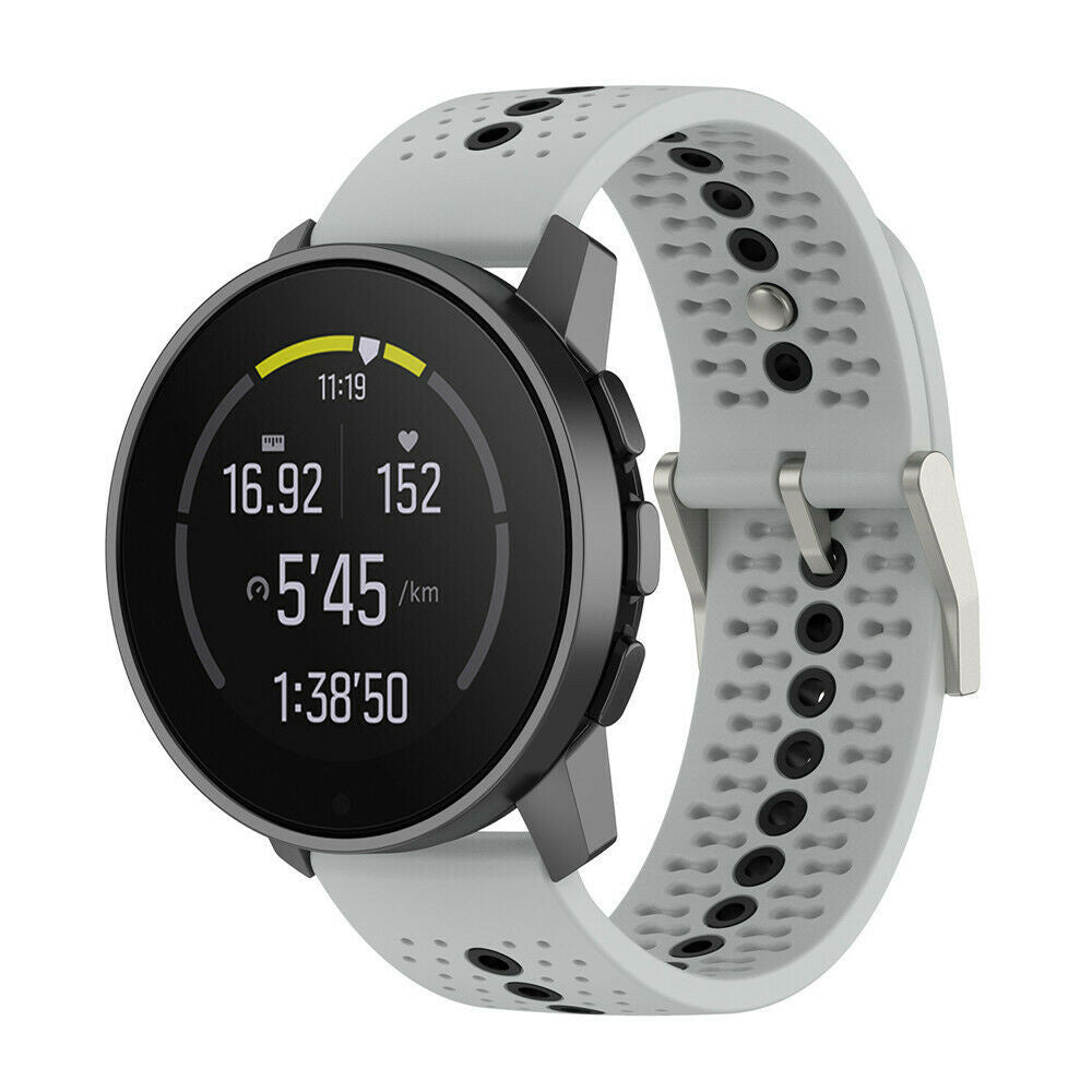 Suunto Race 2 siliconen bandje (grijs/zwart)