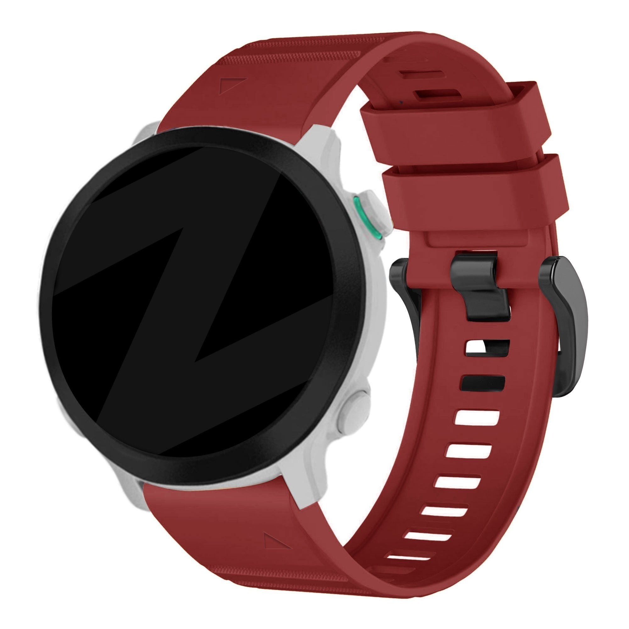 Bandz Garmin Forerunner 965 siliconen band met gesp (rood)