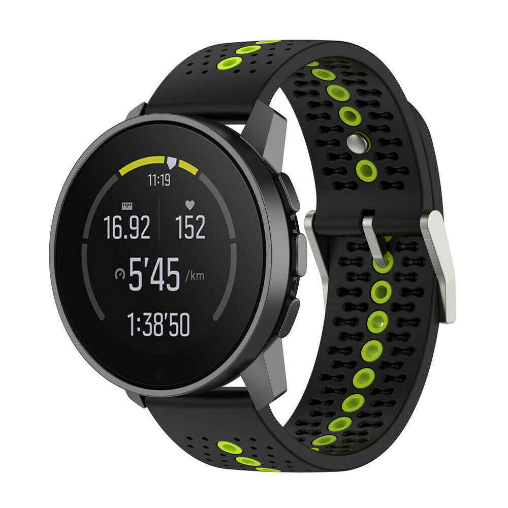Suunto Vertical 2 siliconen bandje (zwart/geel)