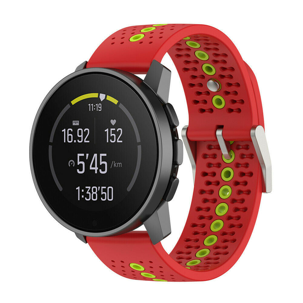 Suunto Vertical 2 siliconen bandje (rood/groen)