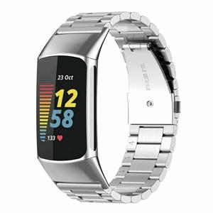 Fitbit Charge 5 stalen band (zilver)