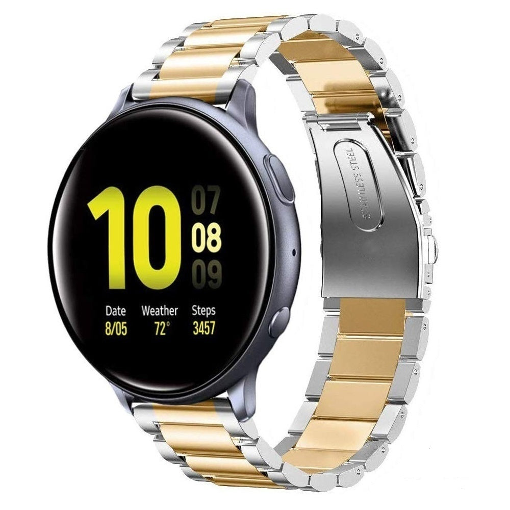 Samsung Galaxy Watch Active / Active2 stalen bandje (zilver/goud)
