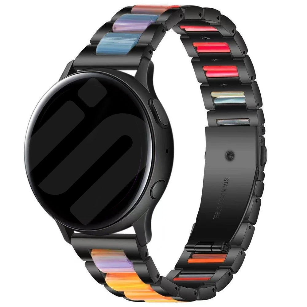 Withings ScanWatch 2 - 42mm stalen resin bandje (zwart/kleurrijk)