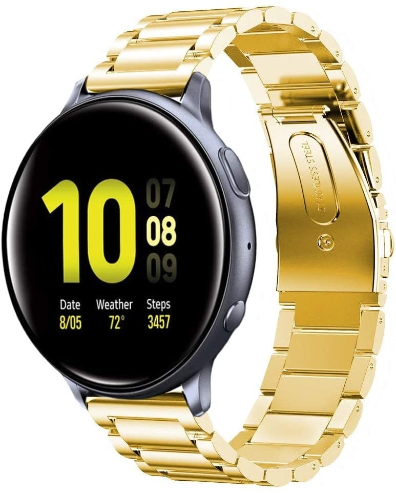 Samsung Galaxy Watch Active / Active 2 stalen band (goud)