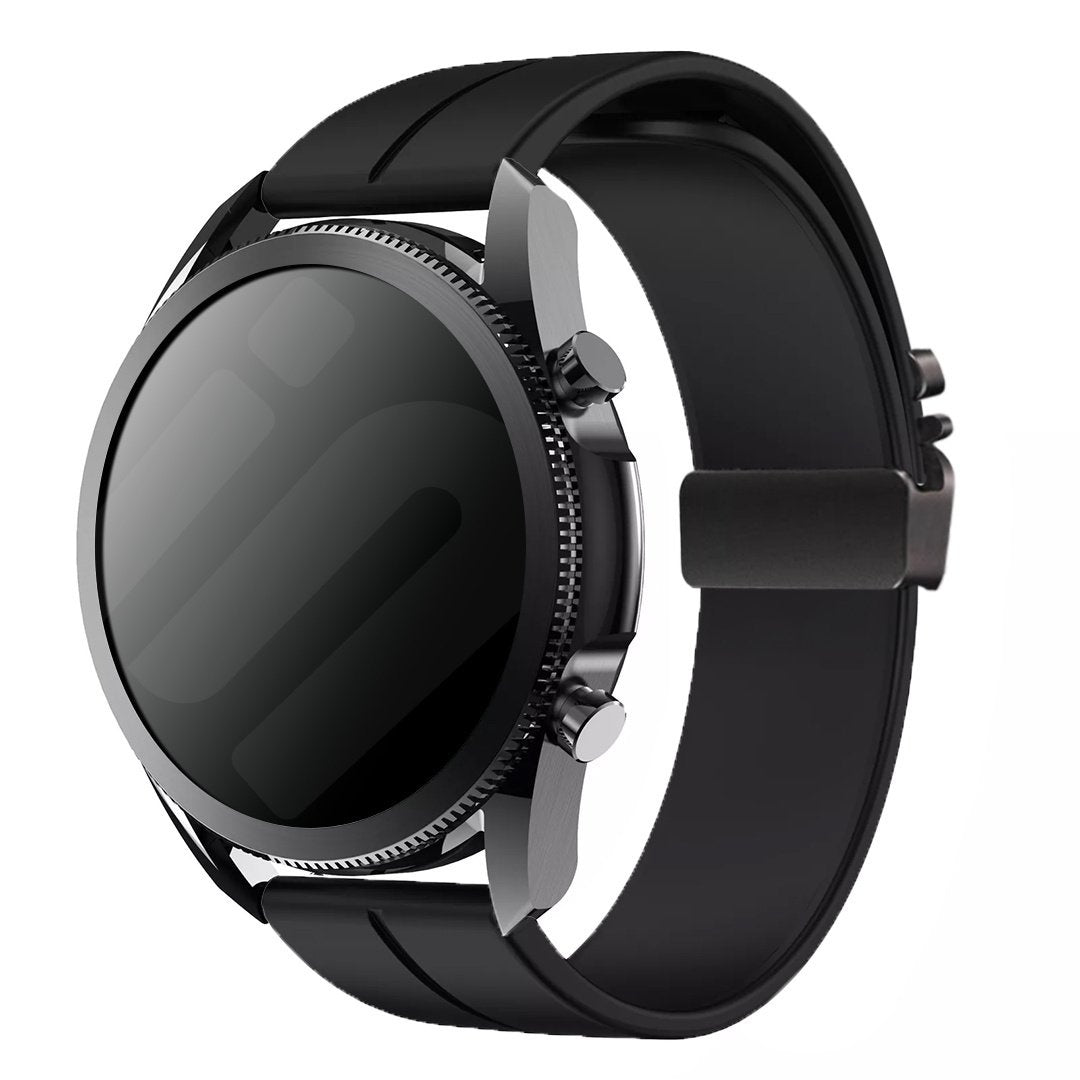 Huawei Watch GT 6 Pro - 46mm siliconen band met P-buckle (zwart)