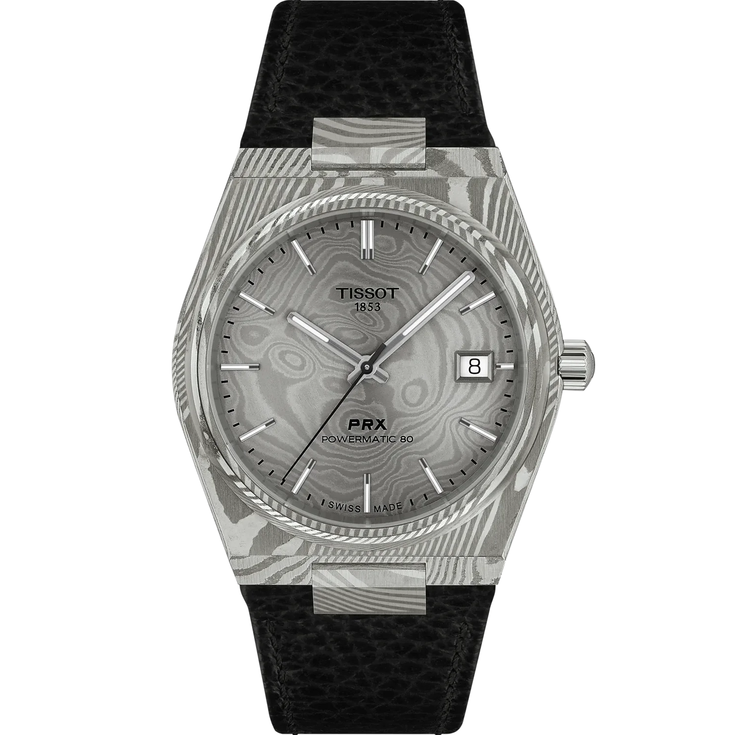 Tissot prx powermatic 80 damascus steel 38mm