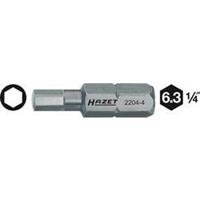 HAZET Bit 2204-4 - Sechskant massiv 6,3 (1/4 Zoll) - Innen-Sechskant Profil - 4 mm