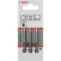 Bosch Schrauberbit Extra-Hart, HEX 3, 49 mm, 3er-Pack