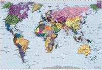 Komar Fotobehang World Map 270x188 cm 4-050