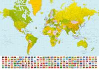 Fotobehang World Map