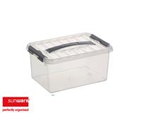 Sunware Q-line Box 9 liter transp/metaal