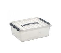 sunware Aufbewahrungsbox Q-line 12 Liter, DIN A4, transparent, 400 x 300 x 140 mm,