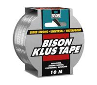 Bison klustape 10 meter grijs