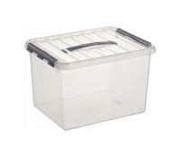 sunware Aufbewahrungsbox Q-line 22 Liter, DIN A4, transparent, 300 x 400 x 260 mm,