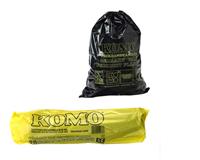 Komo vuilniszakken 50 micron, 60 liter, 1 rol, 20 zakken, grijs