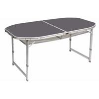 Bo-Camp Campingtafel Ovaal Koffermodel 150 x 80 cm
