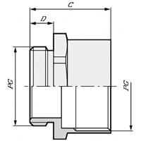 LAPP 52100010 SKINDICHT ZS PG 7 Kabelverschraubung Verlängerung PG7 PG7 Polyethylen Messing 100St.