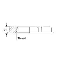 Weidmüller 1772440000 SKMU M12 - K GR Contramoer M12 Polyamide Grijs 100 stuk(s)